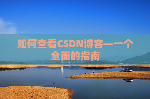 如何查看CSDN博客—一个全面的指南